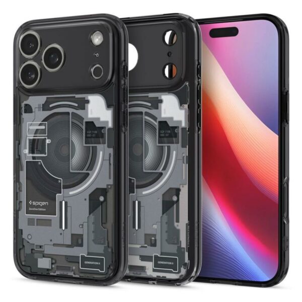 Θήκη TPU & PC Spigen Ultra Hybrid Mag Magsafe Apple iPhone 17 Pro Max Zero One Μαύρο