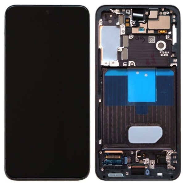 Οθόνη με Touch Screen & Μπροστινή Πρόσοψη Samsung S901B Galaxy S22 5G Μαύρο (Original)