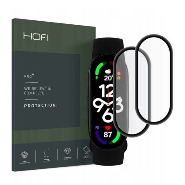 Tempered Glass Hofi Pro+ Xiaomi Mi Smart Band 7 Μαύρο (2 τεμ.)