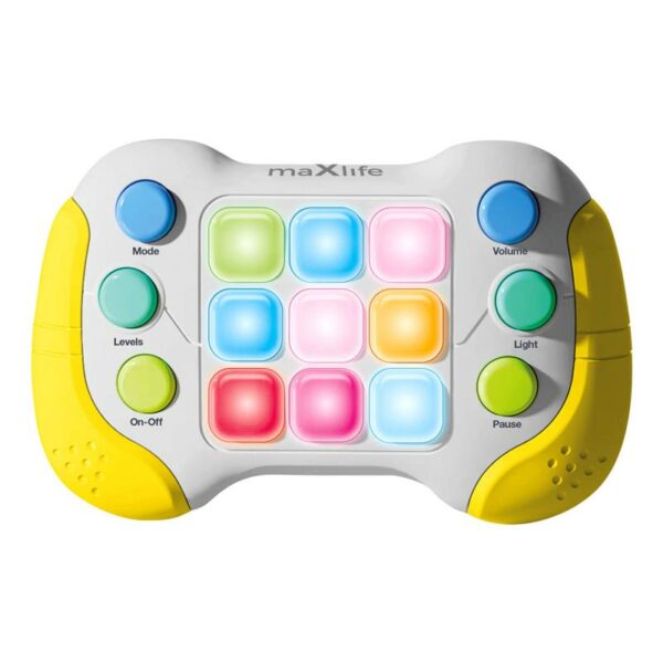 Φορητό Παιχνίδι Maxlife MXPS-300 Pop It Λευκό-Κίτρινο