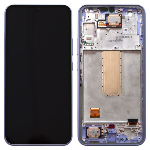 Οθόνη με Touch Screen & Μπροστινή Πρόσοψη Samsung A346B Galaxy A34 5G Μωβ (Original)