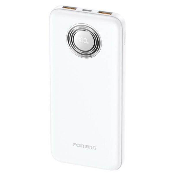 Φορτιστής Ανάγκης Foneng PX101 PD 22.5W 10000mAh με 2 Θύρες USB A & 1 Θύρα USB C Λευκό