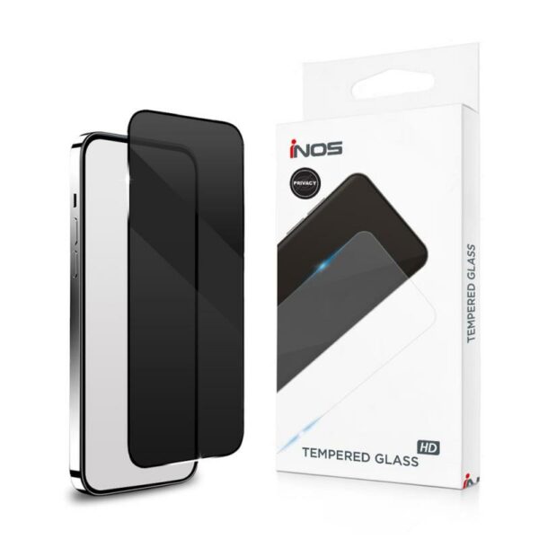 Tempered Glass Full Face Privacy inos 0.33mm Apple iPhone 17 Pro Μαύρο