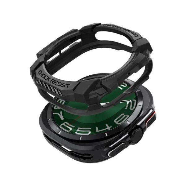 Θήκη Soft TPU Spigen Rugged Armor Samsung Galaxy Watch Ultra 47mm Μαύρο