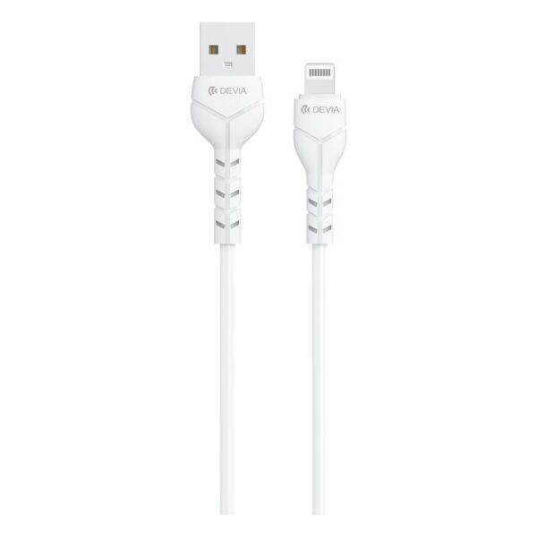 Καλώδιο Σύνδεσης USB 2.0 Devia EC406 USB A σε Lightning 1m Kintone Eco-Friendly Λευκό