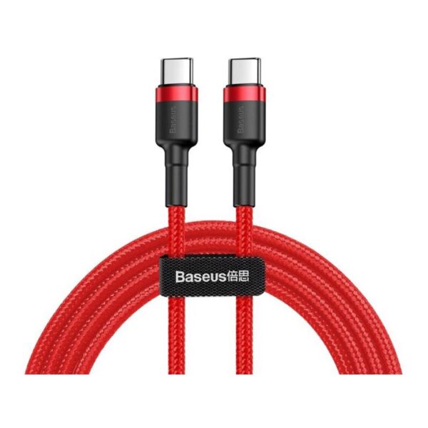 Καλώδιο Σύνδεσης USB 2.0 Baseus Cafule USB C σε USB C Flash PD 60W 1m Κόκκινο