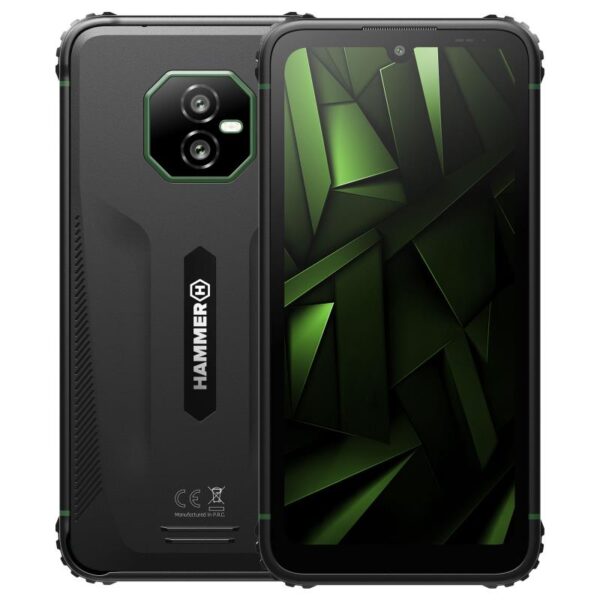 Κινητό Τηλέφωνο Hammer Ranger (Dual SIM) 256GB 8GB RAM Μαύρο-Πράσινο
