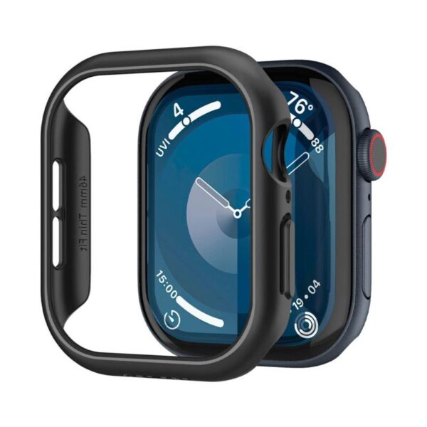 Θήκη PC Spigen Thin Fit Apple Watch 10 46mm Μαύρο