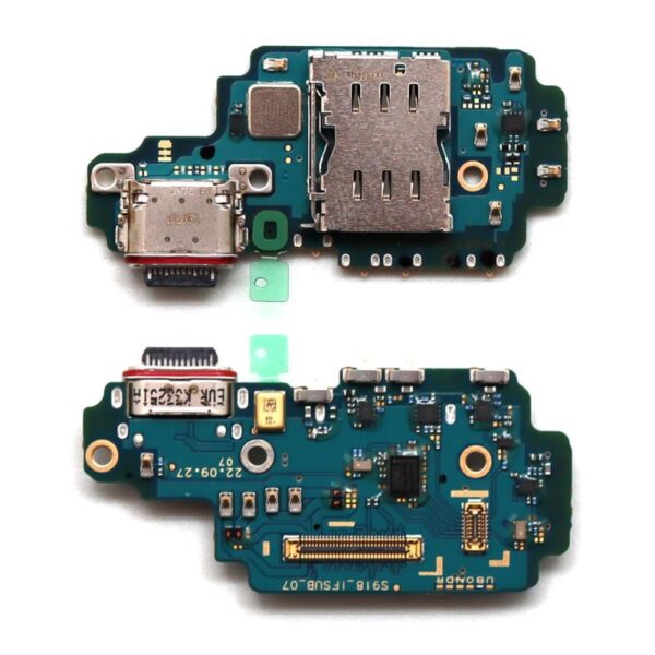 Πλακέτα Samsung S918B Galaxy S23 Ultra 5G με Επαφή Φόρτισης, SIM Reader & Μικρόφωνο (Original)