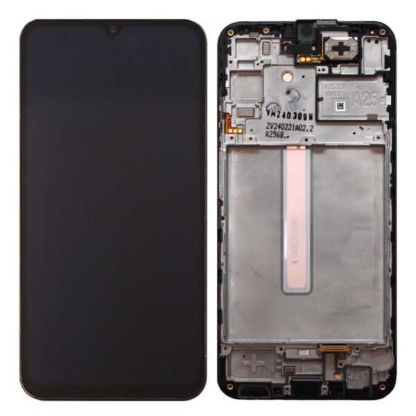 Οθόνη με Touch Screen & Μπροστινή Πρόσοψη Samsung A256B Galaxy A25 5G Μαύρο (Original)